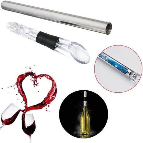 Enfriador de vino 3 en 1 aireador vertido botella de whisky cócteles enfriador palo enfriador - Imagen 9 de 9