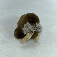 Vintage Dakin 1975 Brown Walrus Toy Plush Stuffed Animal 9"