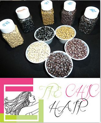 1000 Silicone MICRO Link Ring Beads for Feather & Hair Extensions- USA Seller!! 