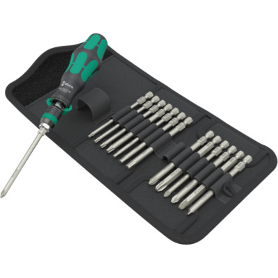 Wera Kraftform Kompakt 838 RA-R M Set 1 Bits-Handhalter 1/4'', 15-teilig