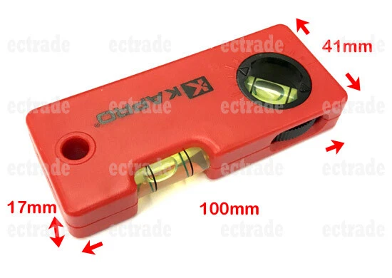 Kapro #245 MINI-LEVEL Acrylic100 x 41mm 4" Pocket Handy Level with Angle Finder - Image 4 of 4
