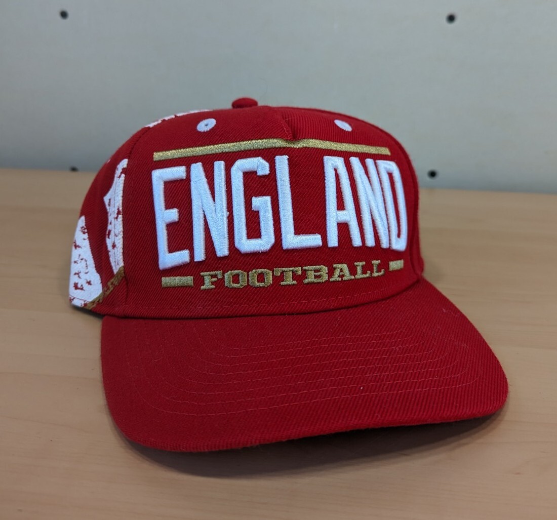 Red White England Football Soccer Club Hat StrapBack Adjustable