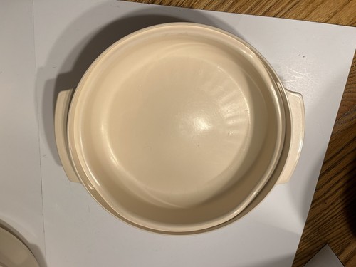 Vtg Tupperware Microwave Stack Almond 4 Piece Cooking Set 1 Qt, 13/4 Qt, 3 Qt - Zdjęcie 8 z 14