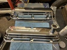 OEM Ford Motorsport EFI Chrome Aluminum Valve Covers 1986-1993 Style M-6582-D302