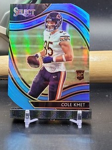 Cole Kmet 2020 Panini Select Field Level Sky Blue Prizm Die Cut RC #374 (CBNG2)
