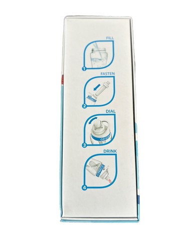 Cirkull 16 Unzen Kunststoff Wasserflasche Starter Kit mit blauem Deckel, 1 Geschmackskartusche - Bild 6 von 6