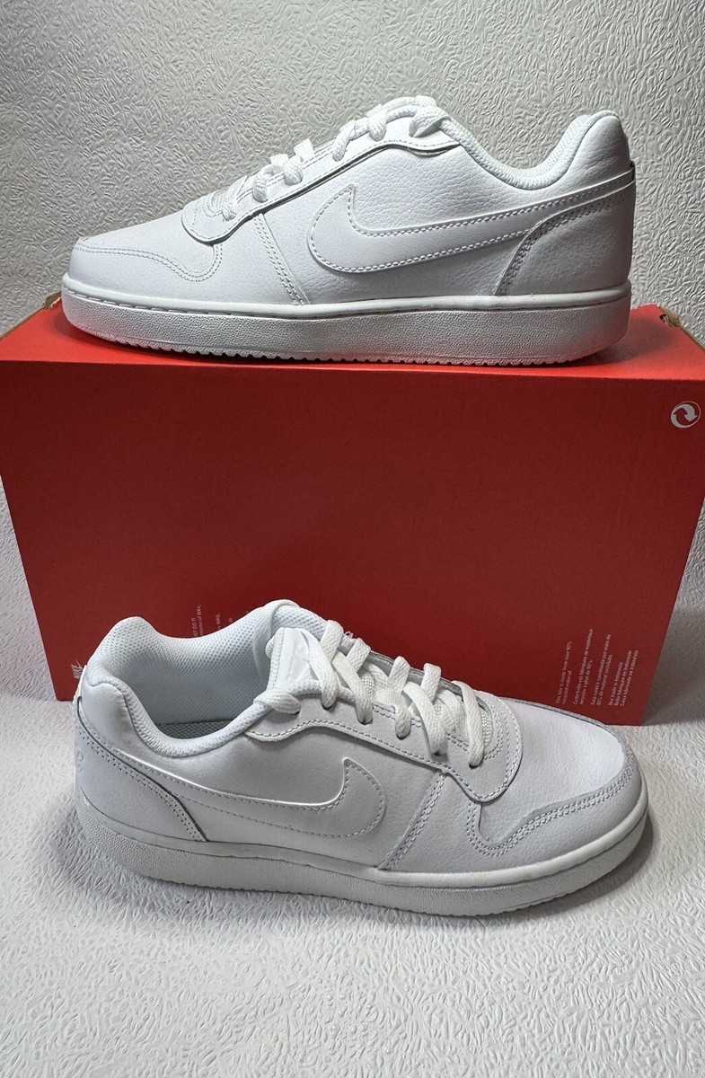 Nike Ebernon Low Triple White Womens Trainers UK Size 5.5 EUR 39