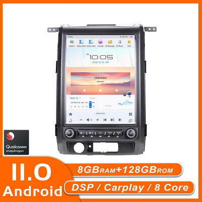 For Ford F150 2009-2012 Android Car Radio Tesla Screen 2din Stereo Receiver 128g
