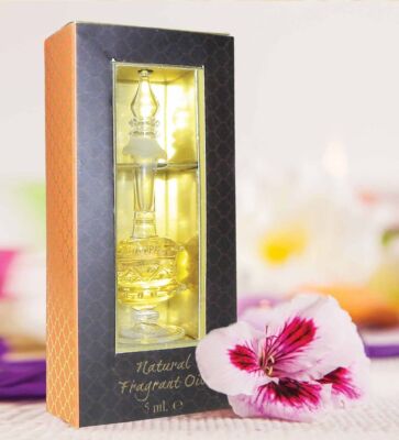 Song of India Natural Fragrant Oil in Fancy Glass Bottle - FREE SHIPPING
