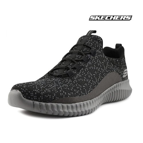 SKECHERS Mens Elite Flex BLACK GREY SALE 100% AUTHENTIC 52641BKCC - Picture 2 of 4