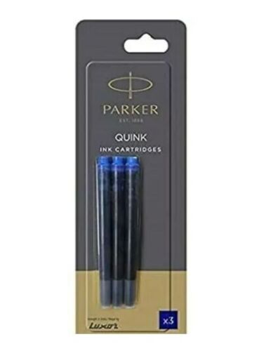 Geniune Parker Quink Tintenfüllfederhalter Patronen blau/schwarz Minen - Bild 6 von 6