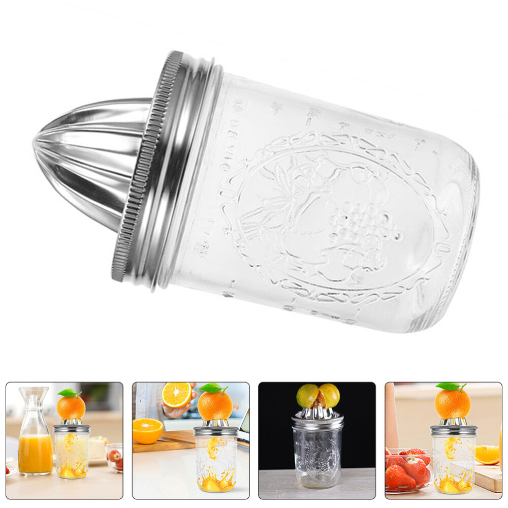 Mason Can Juicer Stainless Steel Lemon Manual Citrus Juicer for