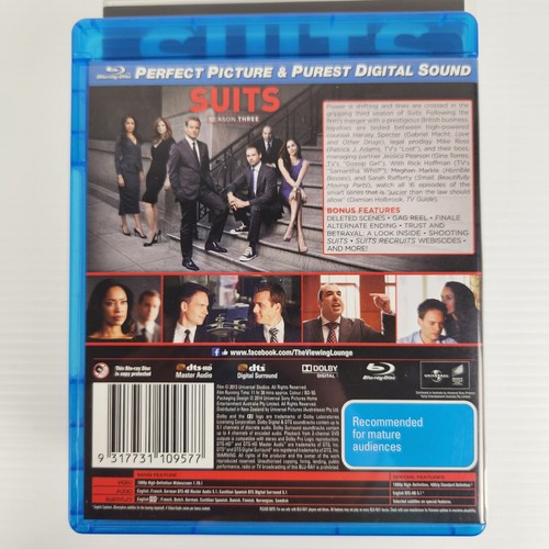 Suits Complete Season 3 4 5 6 Blu Ray + DVD TV Series Bundle Lot Meghan Markle - 第 3/17 張圖片