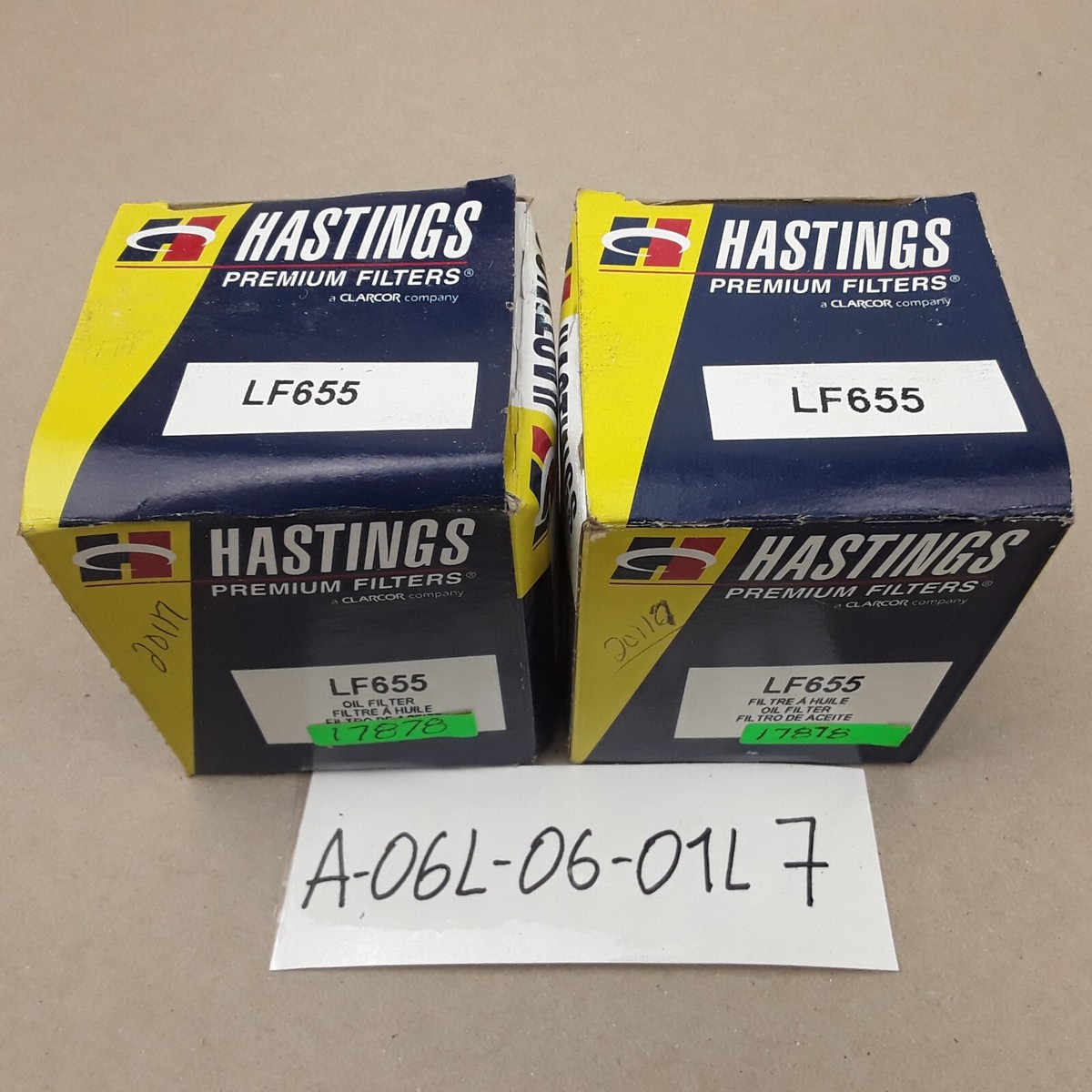 2 PCS Hastings LF655 Engine Oil Filter Fits Lincoln Mazda