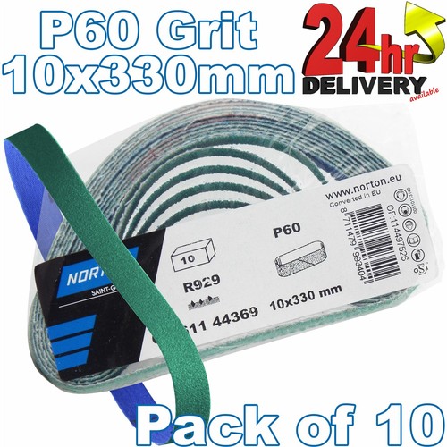 Norton R929 P60 Grit Sanding belt Paper File Fine Belts Sanders