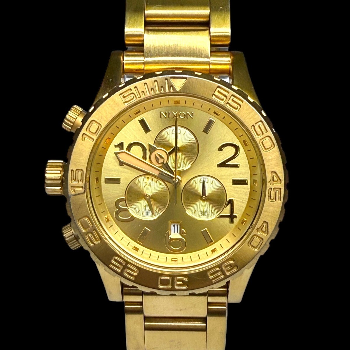 時計 NIXON 42-20 CHRONO GUN N GOLD Nixon 42-20 Chrono Watch - Women's Watches in Silver