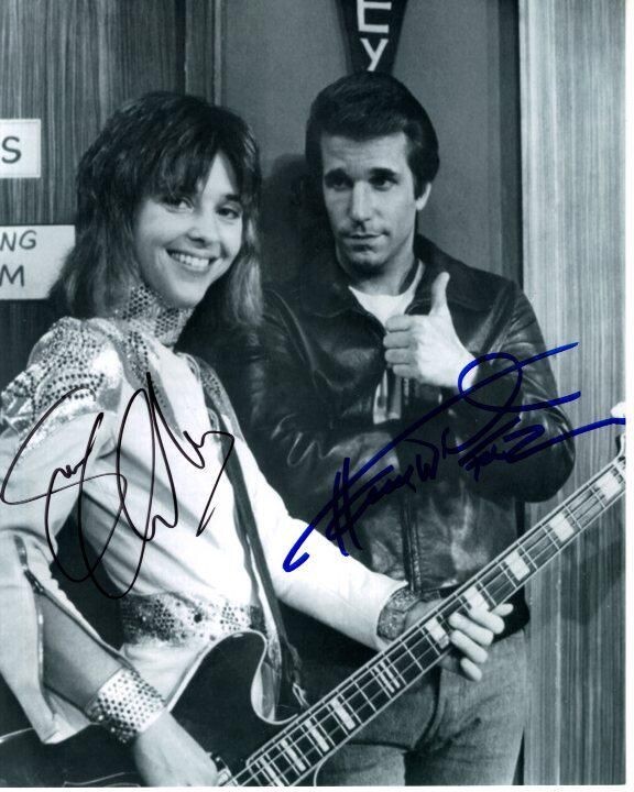 Suzi Quatro And The Fonze From Happy Days Autographed Ebay 