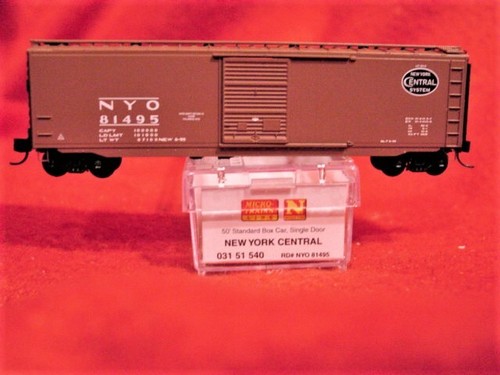 MTL 031 51 540 NEW YORK CENTRAL 50' Box Car (LEER DATOS) #81495 'NUEVO' ESCALA N | Zustand: New