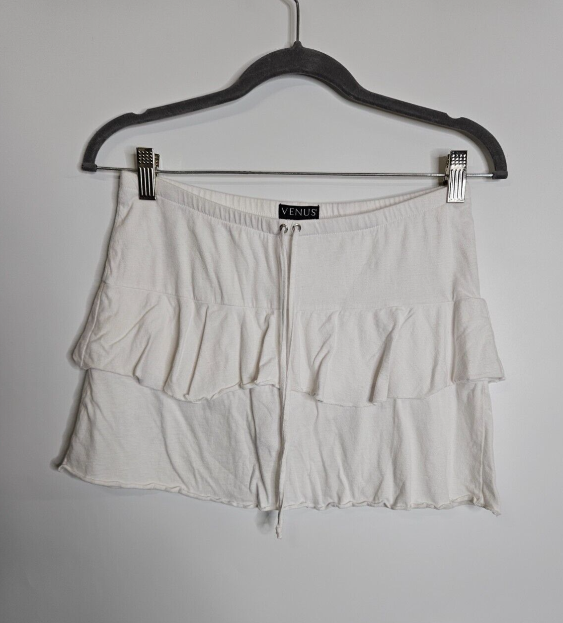 Venus Mini Skirt with Built-In Shorts - Women's Medium White for Tennis Golf Casual Wear-image