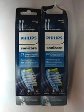 2 Philips Sonicare C3 Premium Replacement Brush Heads  HX9042/65 Cracked Package