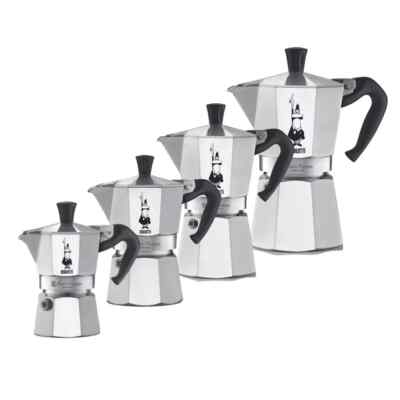 Original Bialetti Moka Express Aluminium Espressokocher Moka Pot Kaffeebereiter