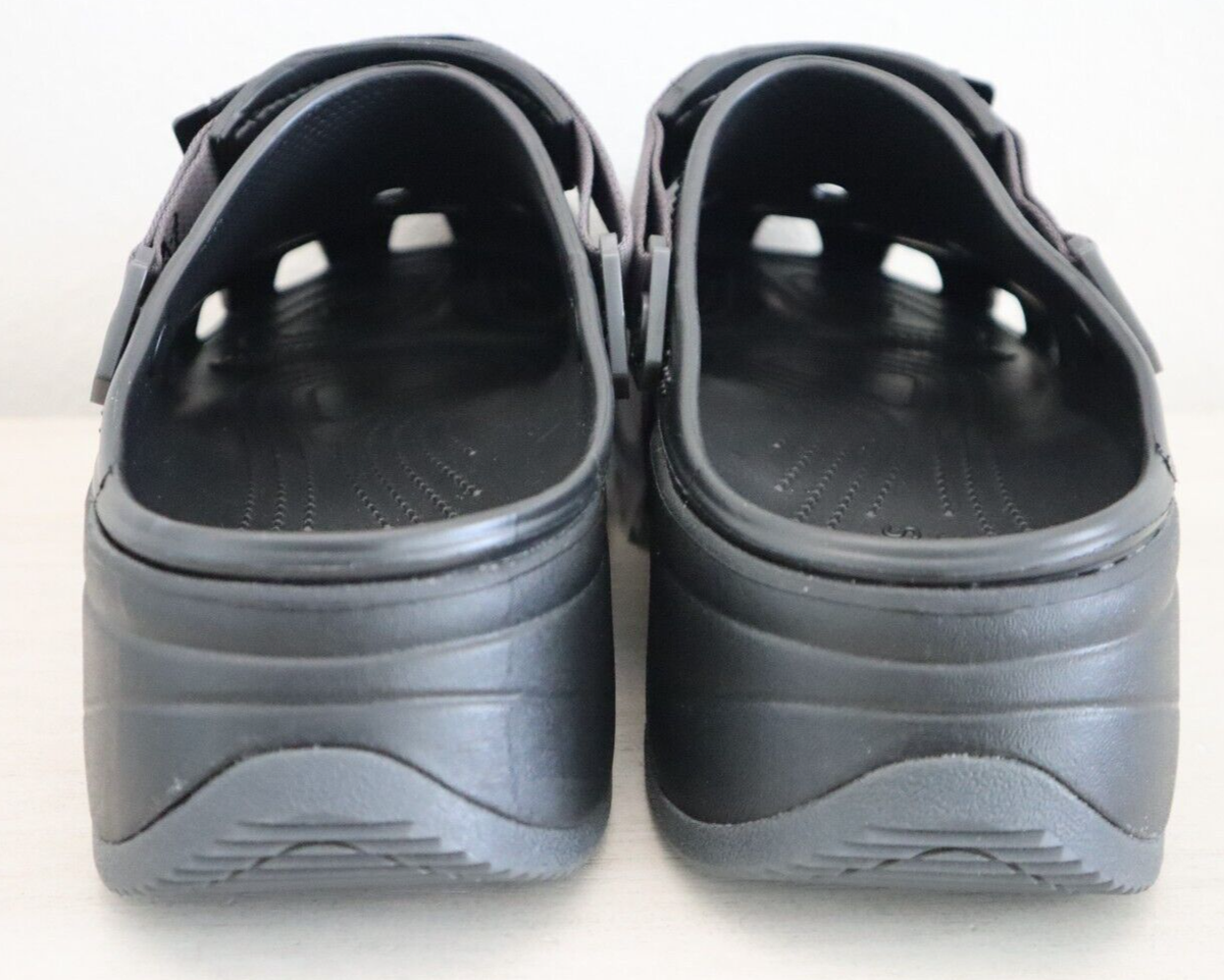 Crocs 208365-001 Men\'s Sz 13 Black Hiker Xscape Clogs Crocs Hiker Xscape Clog Black Men Slip On Casual Sandal  main image 2
