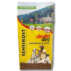 deuka dog Sensikost Ente und Kartoffel 15kg Getreidefrei Hundetrockenfutter