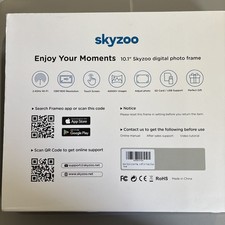 SKYZOO Digital Picture Frame 10.1 Inch HD IPS Touch Screen Digital Photo Frame