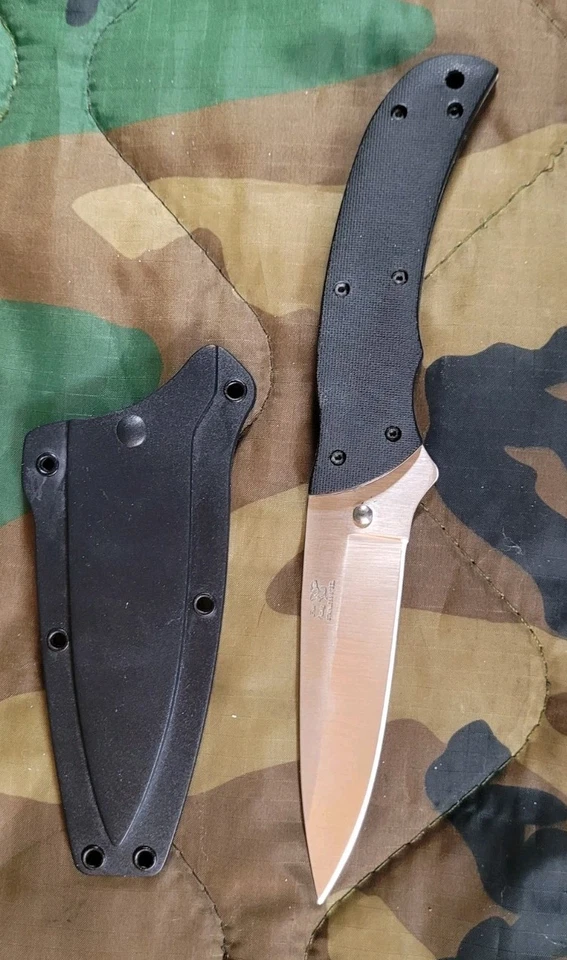 Cubiertos Frost Cajun Country Skinner hoja fija 3,5 pulgadas con funda de polímero Foto 3 de 4