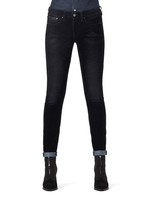 G-Star Damen Jeans Skinny, 3301 Mid Skinny Wmn, Schwarz, W27 L32