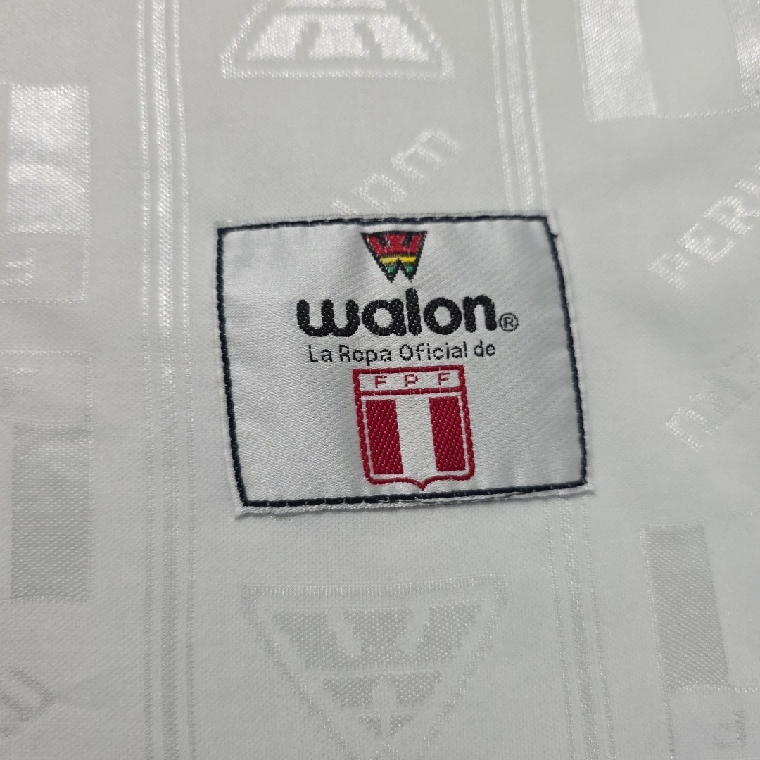 2000 Walon Peru Home Soccer Jersey Claudio Pizarro Men XL World