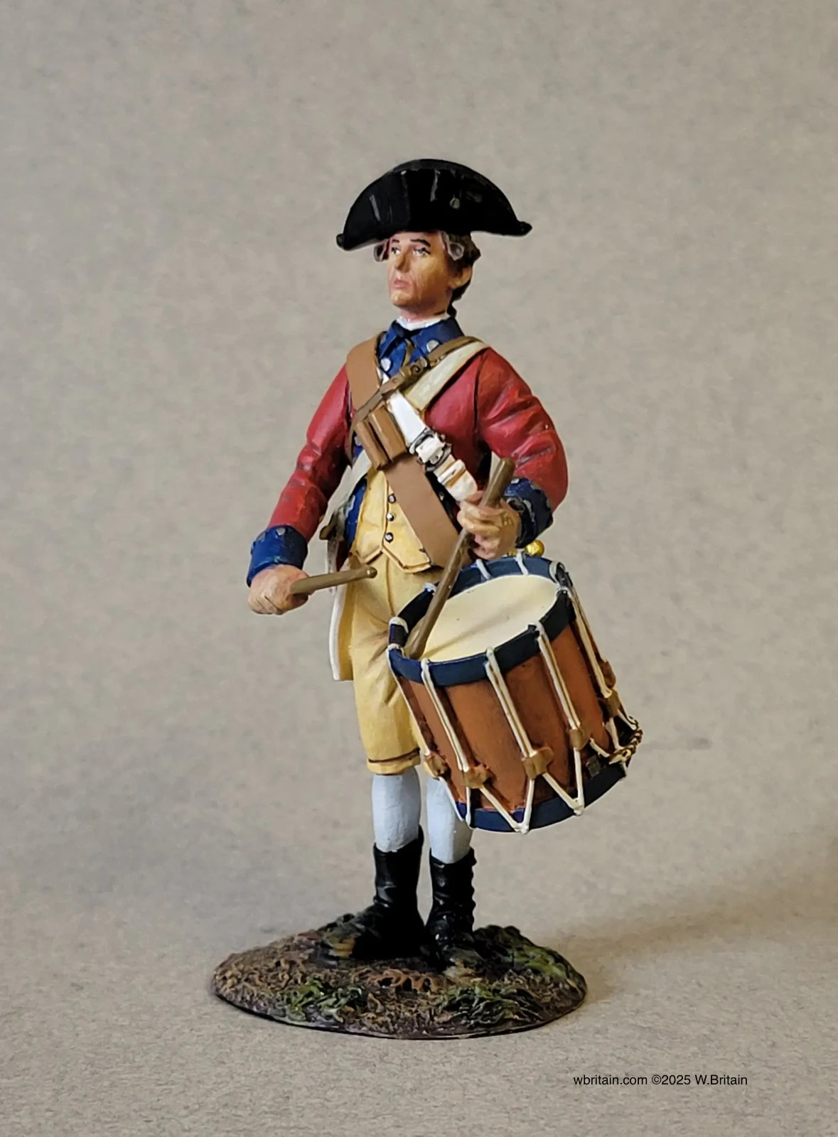 BRITAINS SOLDIERS 16210 - Continental Line Drummer, 1779-83 Diecast Metal Figure
