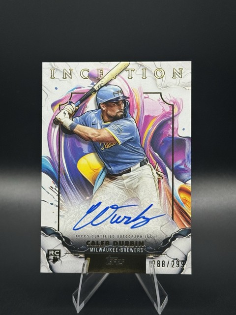 2025 Topps Inception - Caleb Durbin Rookie Card Auto /299 - D3