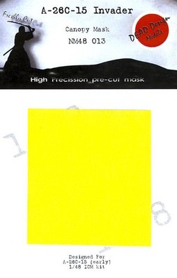 Dead Design 1/48 DOUGLAS A-26C-15 INVADER CANOPY PAINT MASK ICM Kit