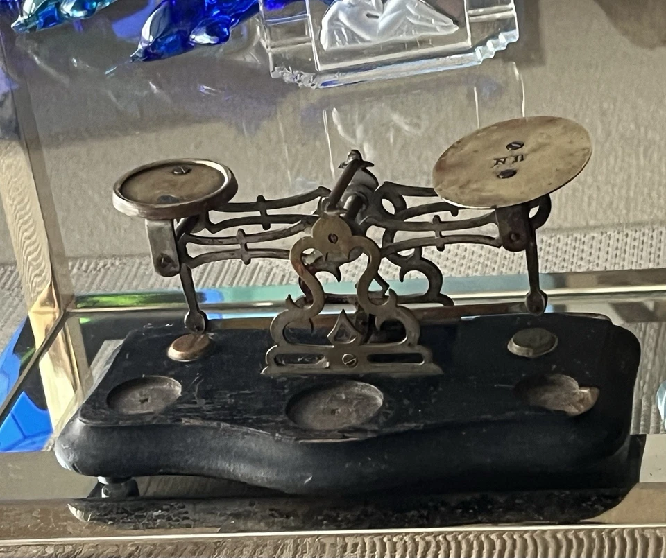 BALANCE ANCIENNE DE BUREAU PESE LETTRES XIXEME - Photo 2/4