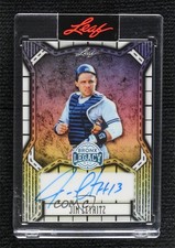 2025 Leaf A Bronx Legacy Silver Prismatic 24/65 Jim Leyritz #BA-JL1 Auto 17uv