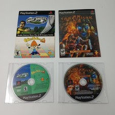 Lot Of 2 (Playstation 2) PS2 Demo Discs (God Of War II, Hot Shots 3, Parappa 2)