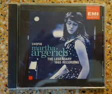 CD MARTHA ARGERICH: CHOPIN Piano Works The Legendary 1965 Recording EX Classical
