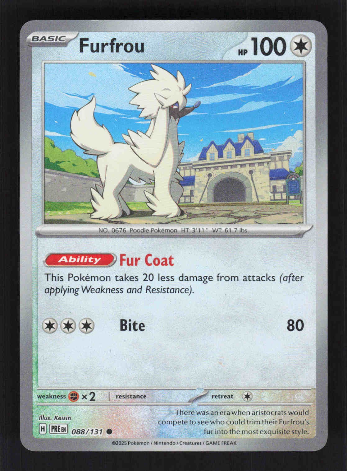 Furfrou (Poke Ball Pattern) Common SV: Prismatic Evolutions 088/131 NM