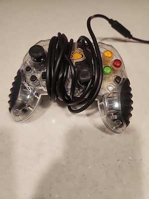 Mad Catz 4526 MACRO Original Xbox Controller - Clear 2004 No Breakaway - TESTED