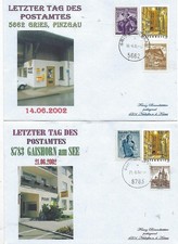 SCHLIESSUNGEN VON POSTÄMTERN IN ÖSTERREICH:VON GRIES IM PINZGAU+GAISHORN AM SEE