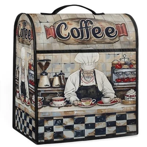 Kitchen Aid Mixer Cover Coffee Chef Pattern Stand Mixer Dust Cover 5-8 Quart ...
