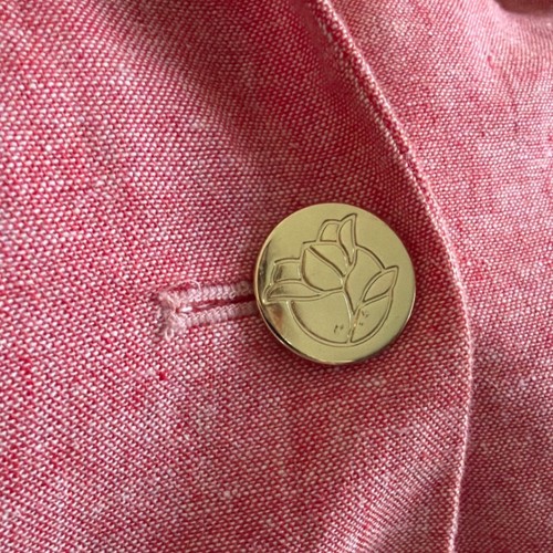 Draper James RSVP Coral Pink Linen Blend Single Button Blazer Jacket Women XXL - Picture 10 of 11