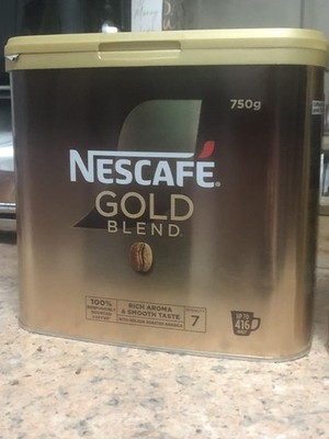 Leere Nescafe Gold Blend Dosen ~2 x 750g mit Clipdeckel