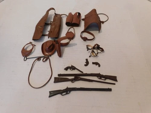 marx johnny west action figures accessories lot