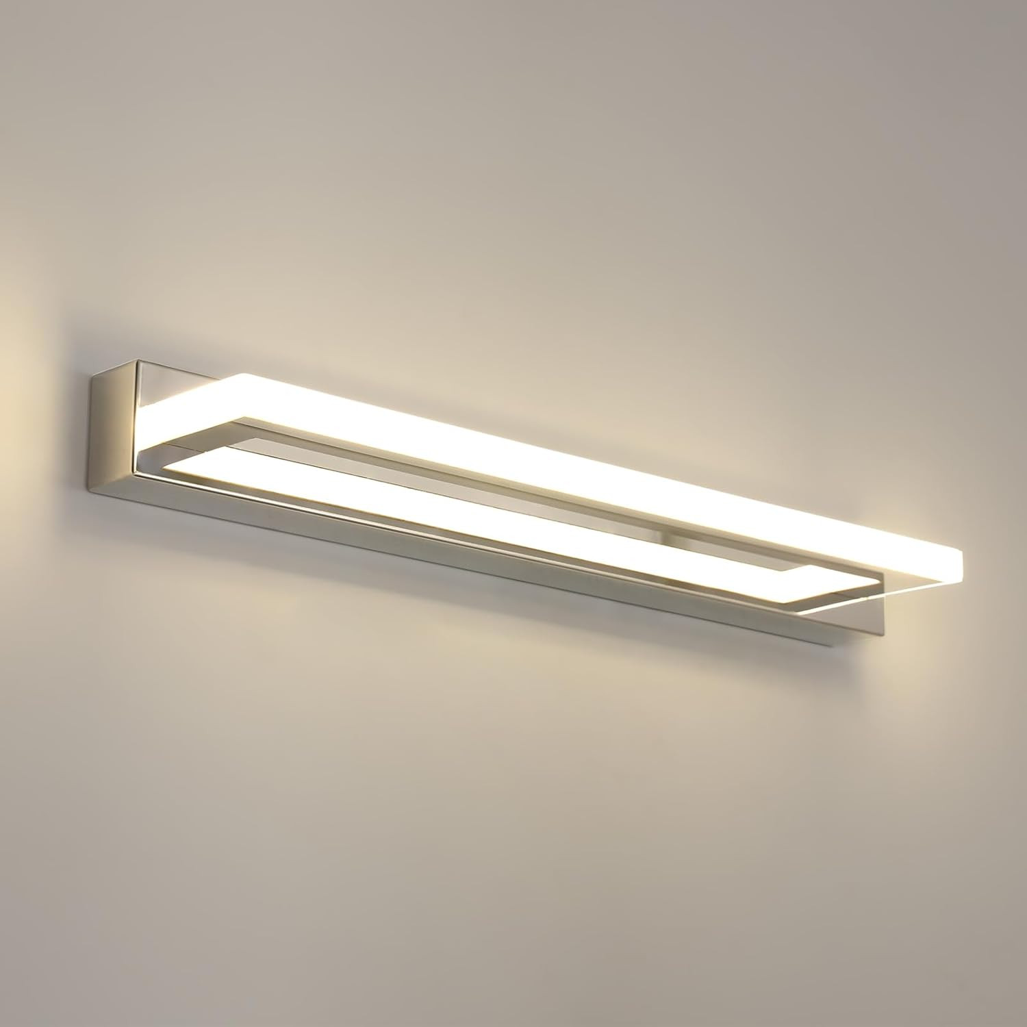 OFFERTA Lampada Specchio Bagno LED 9W 800LM - Applique 42cm Argento