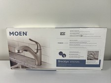 Moen 87557SRS Brecklyn Spot Resist Stainless One-Handle Kitchen Faucet