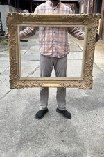 Baroque Gilt Gesso on Wood Picture Frame Fits 32x26