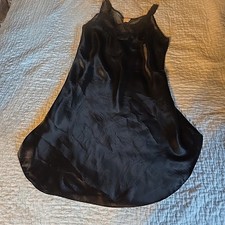 Gilligan O  Malley Intimate Nightgown Lace Accents Size Medium Black.  U