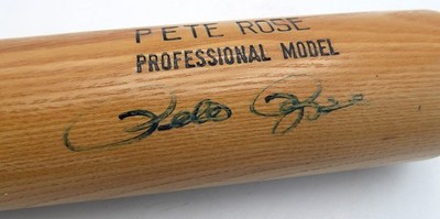 Pete Rose Signed Rawlings Adirondack Bat Cincinnati Reds Beckett